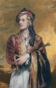 Thomas Phillips Lord Byron in Albanian dress oil on canvas